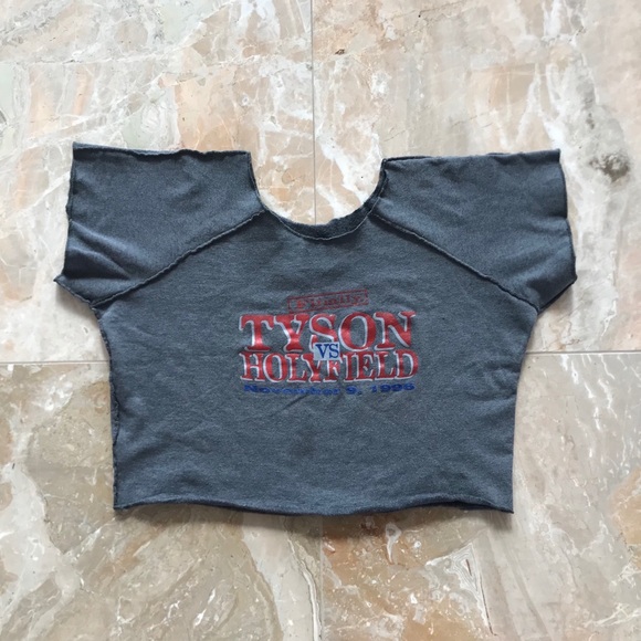 Shirts Vintage Gym Cutoff 199s Tyson V Holyfield Poshmark